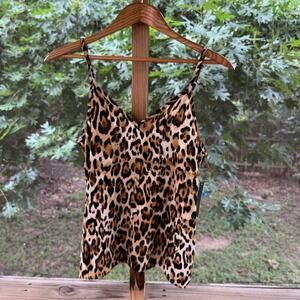 Abound Women's Brown Leopard Print Cami Top Size XS. NEW